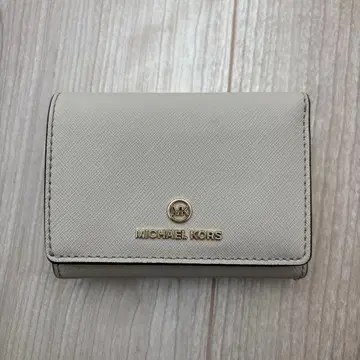 MICHAEL KORS 화이트 3단 폴더형 지갑