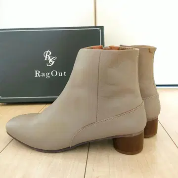 컨디션 최상 39 24.5 후브 숏부츠 그레이쉬 천연 가죽