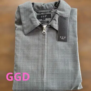 택 포함 새상품 GGD 체크 무늬 집업 자켓