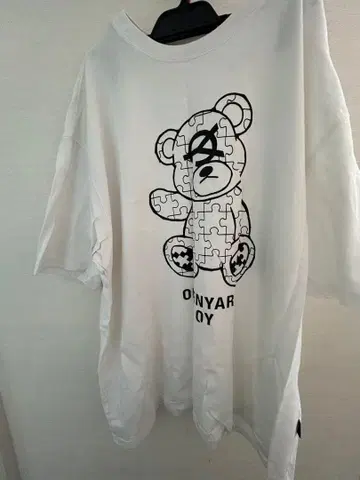 OY 곰 t셔츠 화이트
