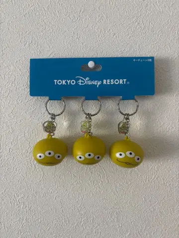 도쿄 디즈니 리조트 한정판 키체인 3개 세트