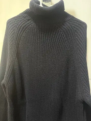 한국 스타일 ZARA 블랙 터틀넥 니트