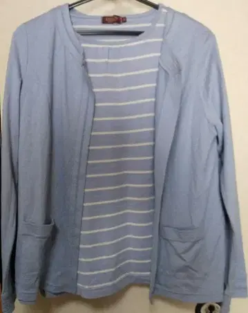 미사용 새상품 데코이 앙상블 이너 포함 가디건 티셔츠 M