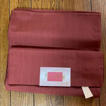 오샤레 오비 적갈색 새상품