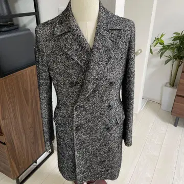 딸리아또레 더블 브레스트 롱 코트 그레이 계열 46