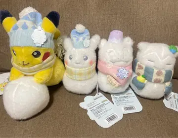 [ 4세트 ] 포켓몬 봉제 인형 눈사람 피카츄 카비곤 야돈