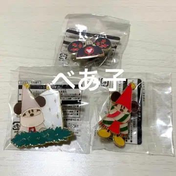 디즈니 크리스마스 핀 배지 릴린린 캡 묶음 판매