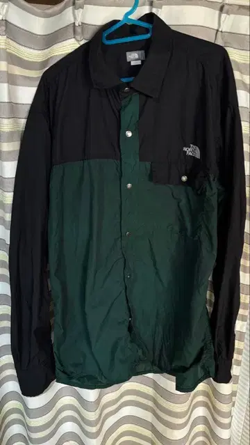 THE NORTH FACE 긴팔 셔츠 L 사이즈 블랙 그린