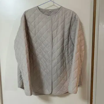 그레이 퀼팅 자켓 L 사이즈