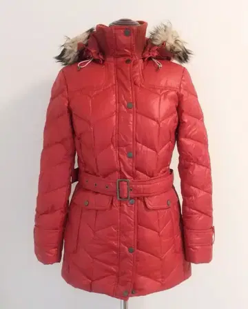 Lands' End 랜즈엔드 퍼 후드 빨간색 다운 자켓