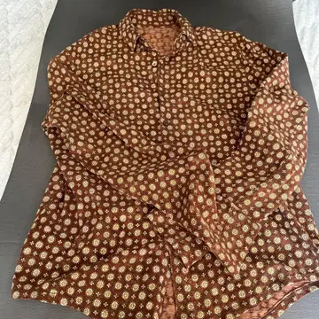 새상품급 45R 코튼 긴팔 셔츠 브라운