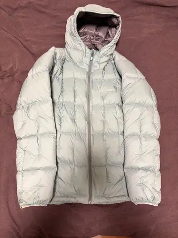 몽벨 네쥬 다운 후드티 단종 블루그린 스카이블루