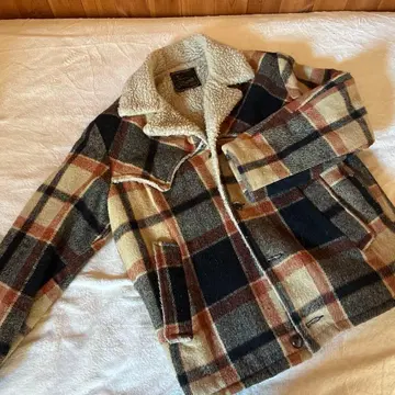 westwind 체크 보아 자켓 80s 90s 빈티지