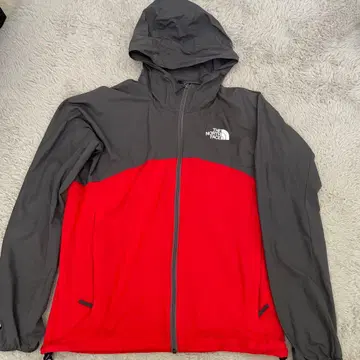 THE NORTH FACE 나일론 자켓 S 그레이/레드