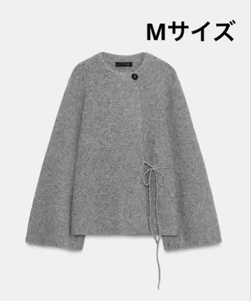 ZARA 슬릿 슬리브 니트 자켓