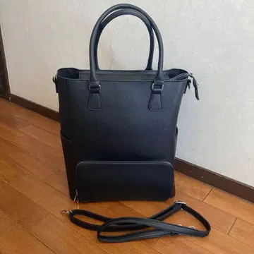 피우노 플로어토트 버티컬 블랙 보냉 기능 토트백