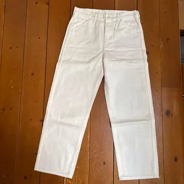 유니클로 U 화이트 청바지 24인치