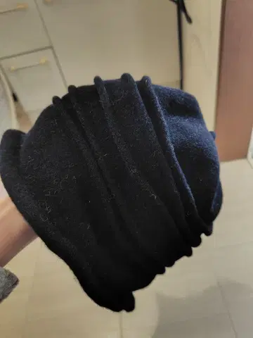 블랙 플리츠 베레모 치요다 모자 일본제