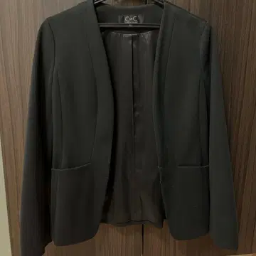 CdeC 워셔블 노카라 자켓 블랙 M 일본제 쿠 드 샹스