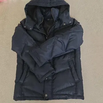 MICHEL KLEIN 후드 부착 다운 자켓