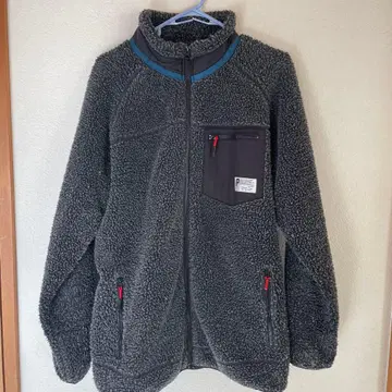 플리스 자켓 그레이 루즈핏