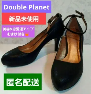 Double Planet 블랙 하이힐 스트랩 포함 미사용 새상품