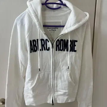 Abercrombie & Fitch 풀 지퍼 후디 S 화이트