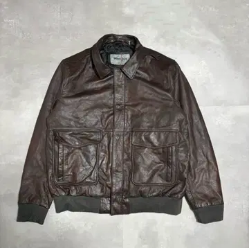 90s - vintage G1 A2 가죽 자켓 브라운 브라운