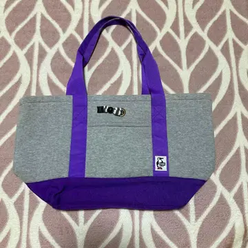 CHUMS 그레이/퍼플 토트백