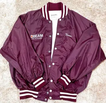 구제 의류 바시티 자켓 나일론 자켓 점퍼 MA-1 버건디