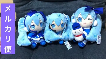 하츠네 미쿠 유키 미쿠 2012 복슬복슬 코트 봉제 인형