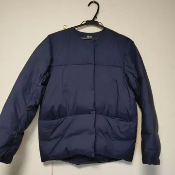 유니클로 라이트 다운 자켓 S 네이비