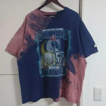 마리너스 90s 구제 의류 타이다이 T셔츠 MLB 메이저리그 빅 실루엣