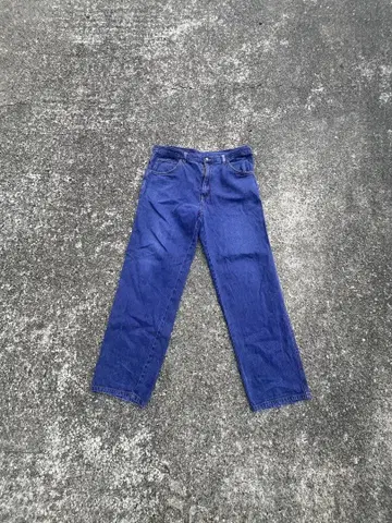 보라색 데님 팬츠