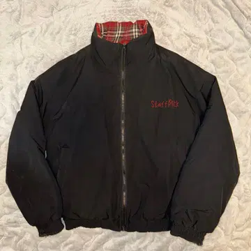 지저인 리버서블 체크 아우터