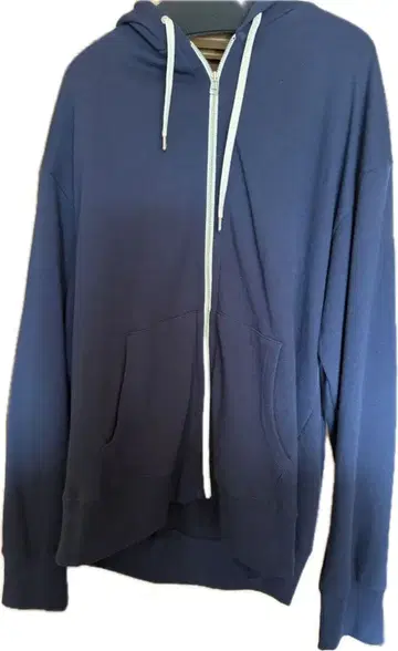 8100 코튼 맨투맨 지퍼 후디 XL 네이비 론 헤르만