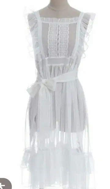 axes femme Chalmiere 도트 튤 에이프런 새상품