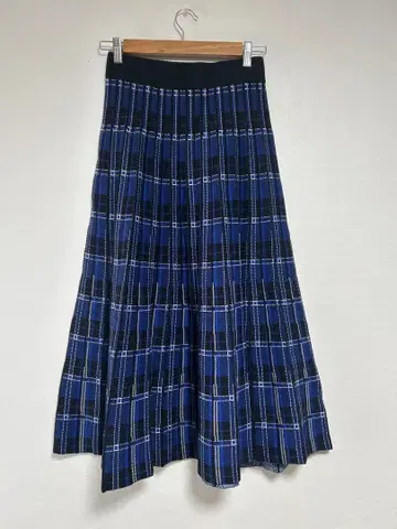 TRAZZO DONNA 플리츠 스커트 블루 계열 체크