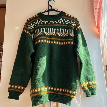 DALE of NORWAY 그린 노르딕 스웨터