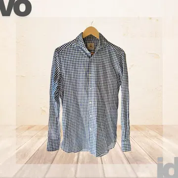 [ 고품질 ] 이탈리아제 GUY ROVER 가이 로버 깅엄 체크 셔츠 L