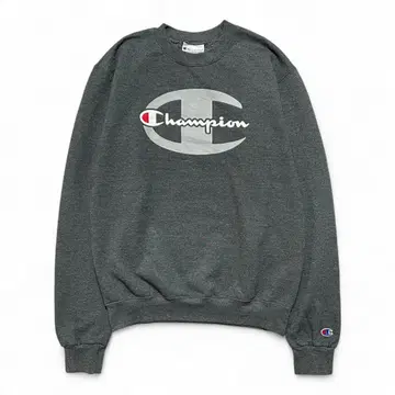 챔피온 빈티지 로고 크루넥 맨투맨 트레이닝복 남성용 S