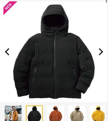 미사용 새상품 GIGA PUFF 퓨전 다운 자켓 LL 블랙