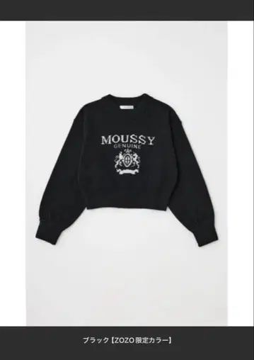 [ 당일 발송 ] GLITTER MOUSSY 니트 상의 블랙