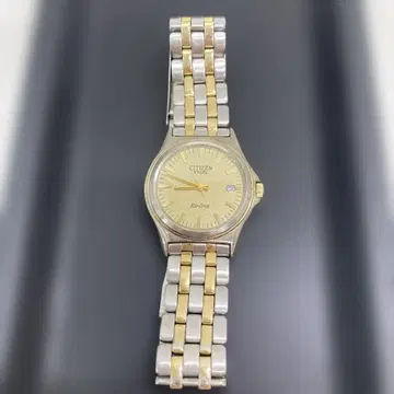 CITIZEN 에코드라이브 손목시계 골드/실버