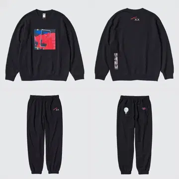 유니클로 카우스 워홀 콜라보 상하의 세트 4XL 새상품