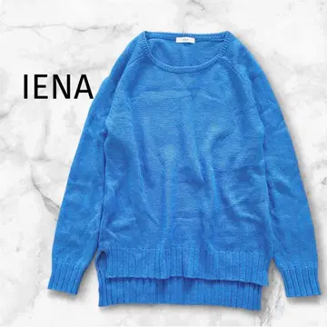 [ 새상품급 ] IENA 이에나 니트 스웨터 알파카 혼방 풀오버 블루
