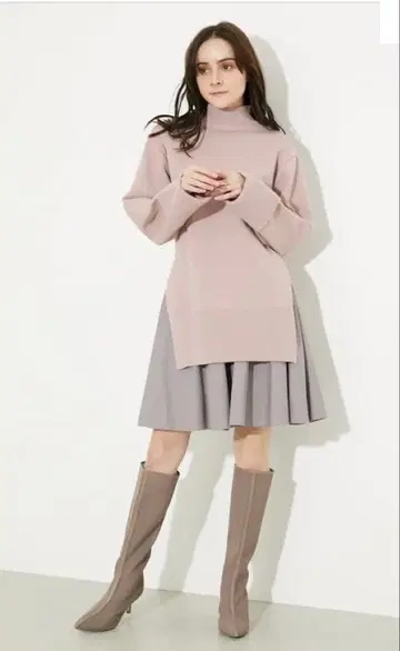 rienda HN 셔츠 콤비 Knit OP 새상품