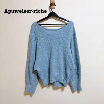 아푸와이저 리셰 오프숄더 키라후와 니트 스웨터