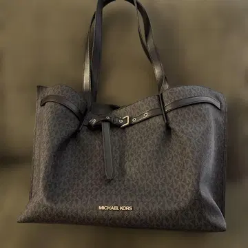 마이클코어스 에밀리아 토트백 A4 수납 가죽 베이지