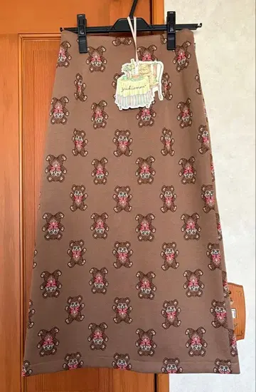 yukiemon 곰 패턴 자카드 스커트 택 포함 새상품